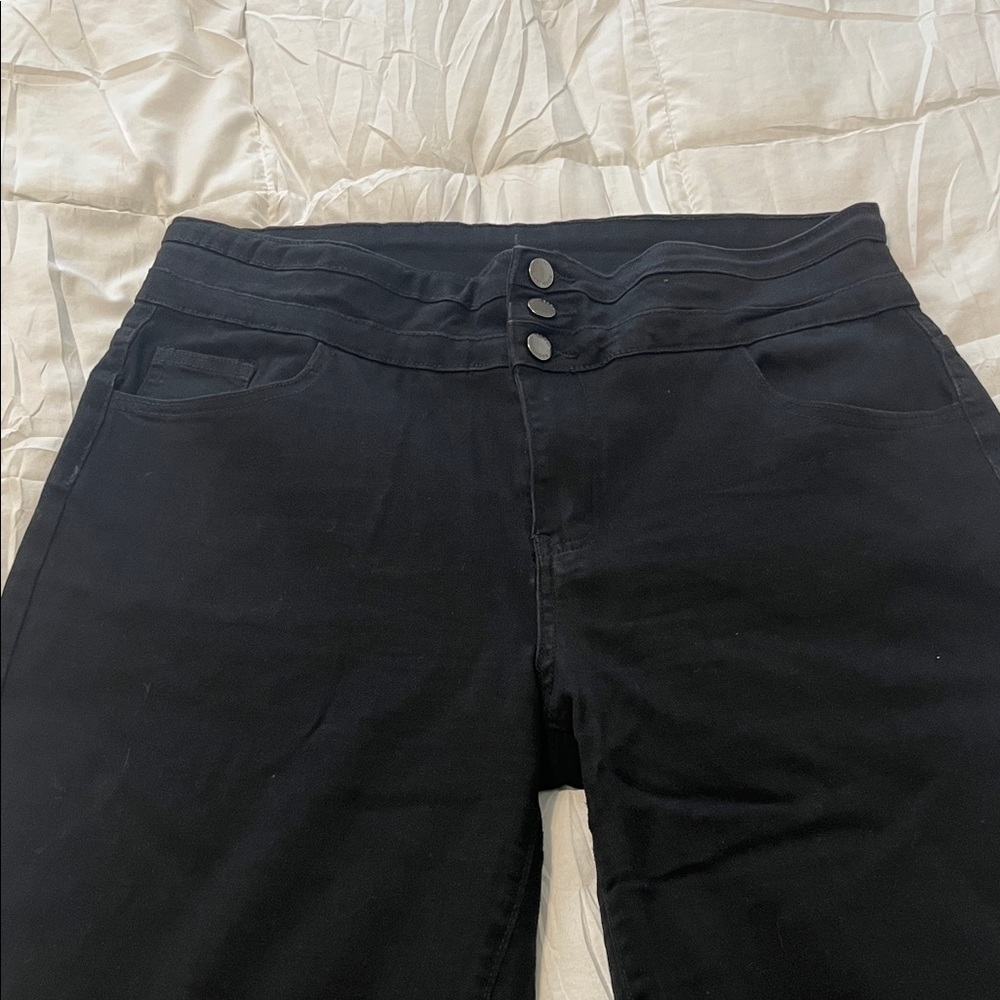 Elegant Black Women's Flare Jeans